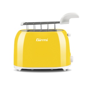 Prajitor de paine Girmi TP1005 (1 felie), galben, plastic, nasturi, rotativ, 750 W, 230 V)