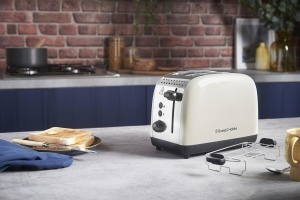 Prajitor de paine Russell Hobbs 26551-56, 1600W, 2 felii, functii multiple, crem - Img 9