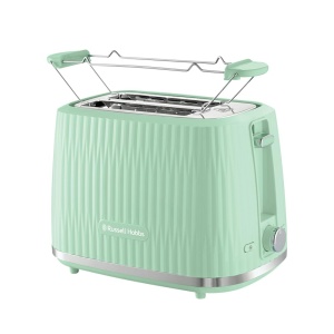 Prajitor de paine Russell Hobbs [pentru 2 felii] Eden (6 niveluri de rumenire, functie de ridicare, dezghetare, functie de reincalzire si oprire, sertar pentru firimituri, atasament pentru chifle, fistic 27374-56 - Img 1