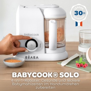 Preparare hrana bebelusi Beaba Babycook Solo 4-in-1 AlbArgintiu Capacitate XL 1100 ml - Img 2