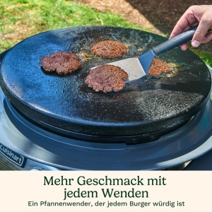 Presa de burger Cuisinart din fonta 17 cm cu spatula si hartie antiaderenta - Img 6