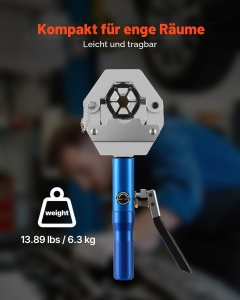 Presa hidraulica VEVOR LD-71500, 7 capete, 45 kN, pentru reparatii auto - Img 5