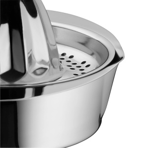 Presa manuala pentru citrice WMF Gourmet 13cm otel inoxidabil cu sita si recipient colector - Img 4