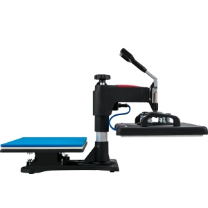 Presa termica VEVOR, presa termica 5 in 1, masina, imprimanta de transfer prin sublimare cu cupa pliabila de 29x38 cm, incalzire rapida, control digital precis al temperaturii, presa termica de vinil - Img 8
