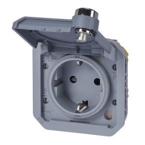 Priza de exterior Legrand Plexo New, IP55, 16A, Ultra Alb - Img 3