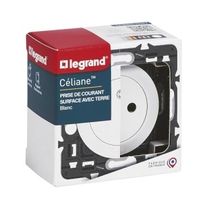 Priza electrica Legrand Celiane cu protectie pentru copii Alb montaj incastrat - Img 3