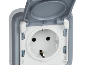 Priza exterioara Legrand Plexo 191512, IP55, gri, 16A, 3680W - Img 4