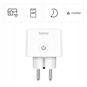 Priza inteligenta Hama WLAN Matter 3680W Control prin aplicatie si voce Alb - Img 7