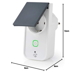 Priza inteligenta Nedis SmartLife IP44, control prin aplicatie, masurare consum energie - Img 9