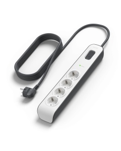 Priza multipla Belkin cu protectie la supratensiune, 4 iesiri, 525 Joule, cablu 2 m