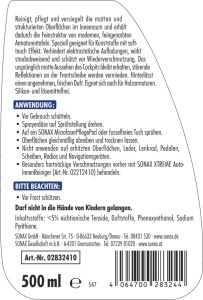 Produs de curatare SONAX XTREME CockpitReiniger Matteffect 500 ml - Img 2