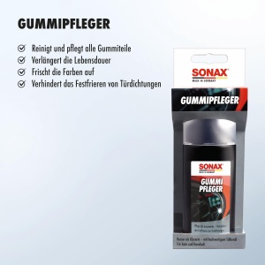 Produse de intretinere auto SONAX GummiPfleger 100 ml cu aplicator din burete - Img 3