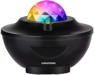 Proiector de stele Grundig Sternenhimmel - 10 culori LED, Bluetooth, telecomanda, negru
