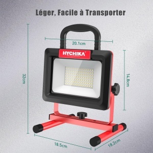 Proiector LED HYCHIKA 100W, 12000 LM, IP65, Rotatie 360, Cablu 3m - Img 6