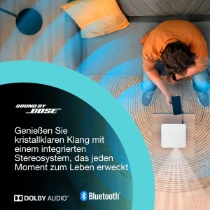 Proiector portabil Epson Lifestudio Pop EF-61W Full HD Sunet Bose Google TV Alb - Img 6