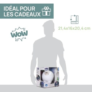 Proiector Urs Polar Chicco First Dreams, Proiector 2 in 1 pentru leagan si pat, Lumina de noapte pentru copii, Proiectie Aurora Borealis, Muzica clasica relaxanta si sunete ale naturii, Jucarii, 0 luni+, Neutru - Img 8