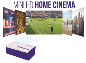 Proiector video Lexibook PRJ150 Mini HD, Home Theater, Difuzor incorporat, Telecomanda inclusa, Conectivitate HDMI/USB/AV/Micro SD, Albastru/Alb - Img 8