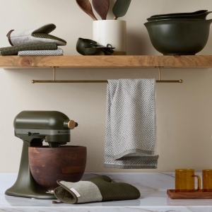 Prosoape de Bucatarie KitchenAid Evergreen Design, 3 buc, 100 Bumbac, Verde Inchis - Img 7