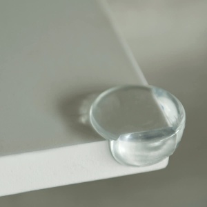 Protectie colturi Hauck Corner Me 2, 8 bucati, transparent, din silicon - Img 5
