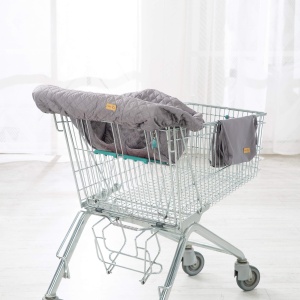 Protectie pentru carucior de cumparaturi roba style Silbergrau Microfibra cu tragerucksack