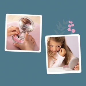 Pudra Compacta pentru Fete Smoby My Beauty cu Lumina si Aplicator, 9.2 x 10.5 x 11.2 cm - Img 3