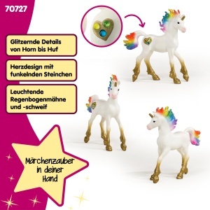 Pui de Unicorn Schleich BAYALA 70727, 8 x 3 x 9 cm, cu detalii stralucitoare - Img 3