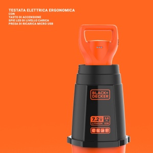 Pulverizator electric Black Decker 7L, portocaliunegru, cu lanse din aluminiu - Img 5