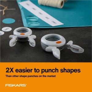 Puncher Fiskars XL, design ergonomic, utilizare usoara, 5.1 cm - Img 2