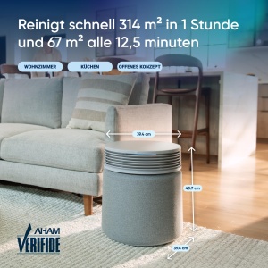 Purificator de aer Blueair Blue Signature 154 m2 Tehnologie HEPASilent Eliminare alergeni si mirosuri - Img 3