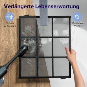 Purificator de aer LEVOIT pentru persoane care sufera de alergii cu modul animal CADR 416m3h pana la 87m2 Apartament pentru camera de fumat senzor dub - Img 8