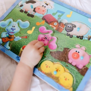 Puzzle din lemn Melissa Doug Blues Clues You, 6 piese, sunete si imagini - Img 5