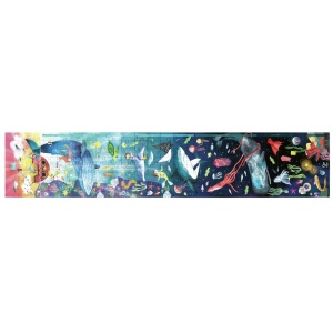 Puzzle Hape Glow-in-the-Dark Ocean 200 Piese 150cm pentru Copii 6