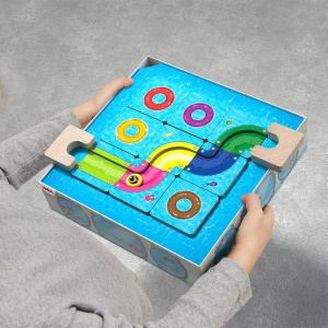 Puzzle logic HABA Milo 60 provocari, joc 3D pentru copii de la 6 ani - Img 5