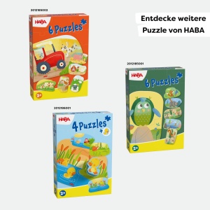 Puzzle-uri HABA 6 Piese Ferma Puzzles Colorate pentru Copii de la 2 Ani Dezvoltare Motorie - Img 9