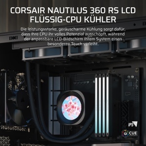 Racitor CPU Corsair Nautilus 360 RS LCD, 360mm, Negru, AIO - Img 2