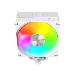 Racitor CPU Mars Gaming MCPU-X5ARGB, 280W TDP, 5 Heatpipes, Alb - Img 2