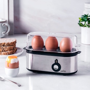 Racitor de oua Lacor TRI OVUM, inox 1810, capacitate 3 oua, 100 BPA-free - Img 3