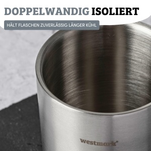 Racitor de sticle Westmark 1,5 l din otel inoxidabil, ideal pentru vin si apa - Img 3
