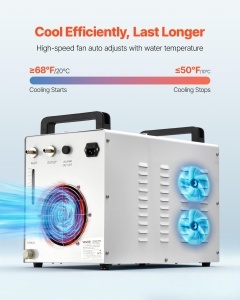 Racitor industrial VEVOR CW-3000, capacitate 9L, 10Lmin, cu ventilator performant - Img 3