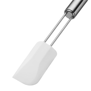 Racleta de aluat WMF Profi Plus 24 x 3 cm, otel inoxidabil Cromargan partial mat, silicon, se poate spala in masina de spalat vase, rezistent la caldura pana la 200degC, alb - Img 3