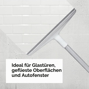 Racleta OXO Good Grips cu maner din aluminiu extensibil, 39.4-58.4 cm, silicon - Img 2