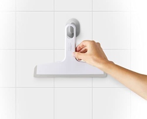 Racleta pentru dus Joseph Joseph Duo Slimline, alba, design compact - Img 3