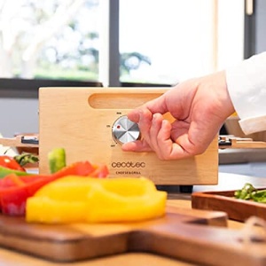 Raclette Cecotec 8400 Wood MixGrill, 1200 W, pentru 8 persoane, design detasabil - Img 3