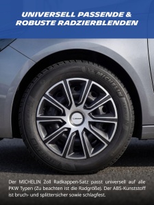 Radacini auto MICHELIN MX-LBS 15 inch NegruSilver, set 4 bucati - Img 3