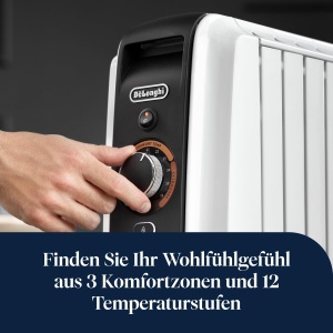 Radiator electric DeLonghi Dragon EasyTronic TRD51025, 2500W, 12 temperaturi, alb - Img 4