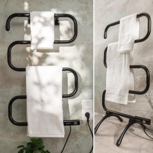 Radiator electric pentru prosoape Cecotec ReadyWarm 5000, 100 W, negru, montare pe perete sau podea - Img 7