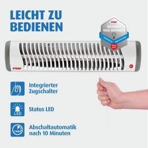 Radiator pentru bebelusi reer EasyHeat Flex, 500 W, alb, cu inaltime ajustabila - Img 7