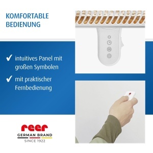Radiator pentru bebelusi reer HeatCare, 350700W, albgri, cu telecomanda - Img 5