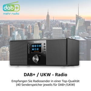 Radio digital stereo Karcher DAB 7000i Bluetooth Internetradio Negru - Img 2