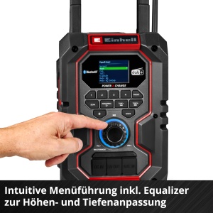 Radio portabil Einhell TE-CR 18 Li DAB FM Bluetooth IP65 fara acumulator - Img 7